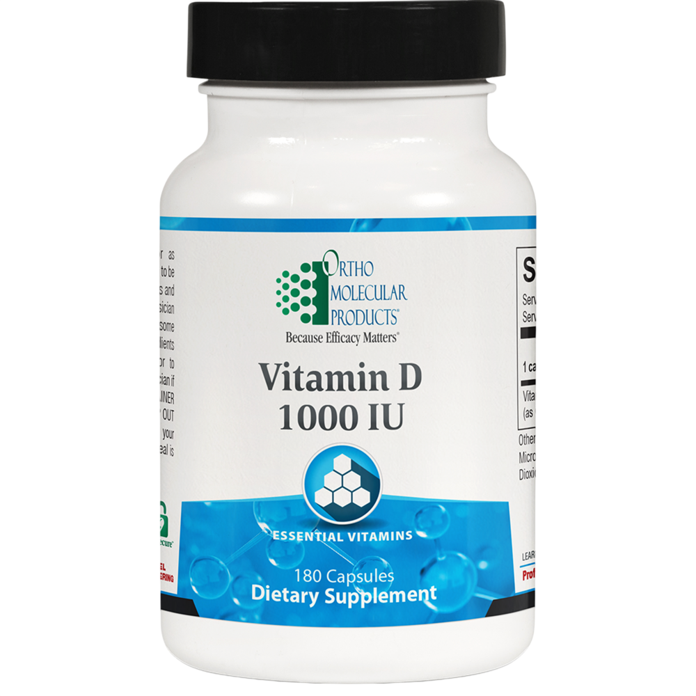 Vitamin D3 1000 IU (25 mcg) – 180 Capsules | Bone & Immune Support