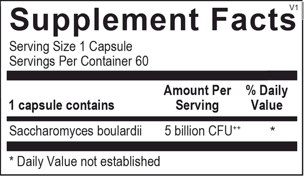 Ortho Molecular Products Saccharomyces Boulardii – 60 Capsules