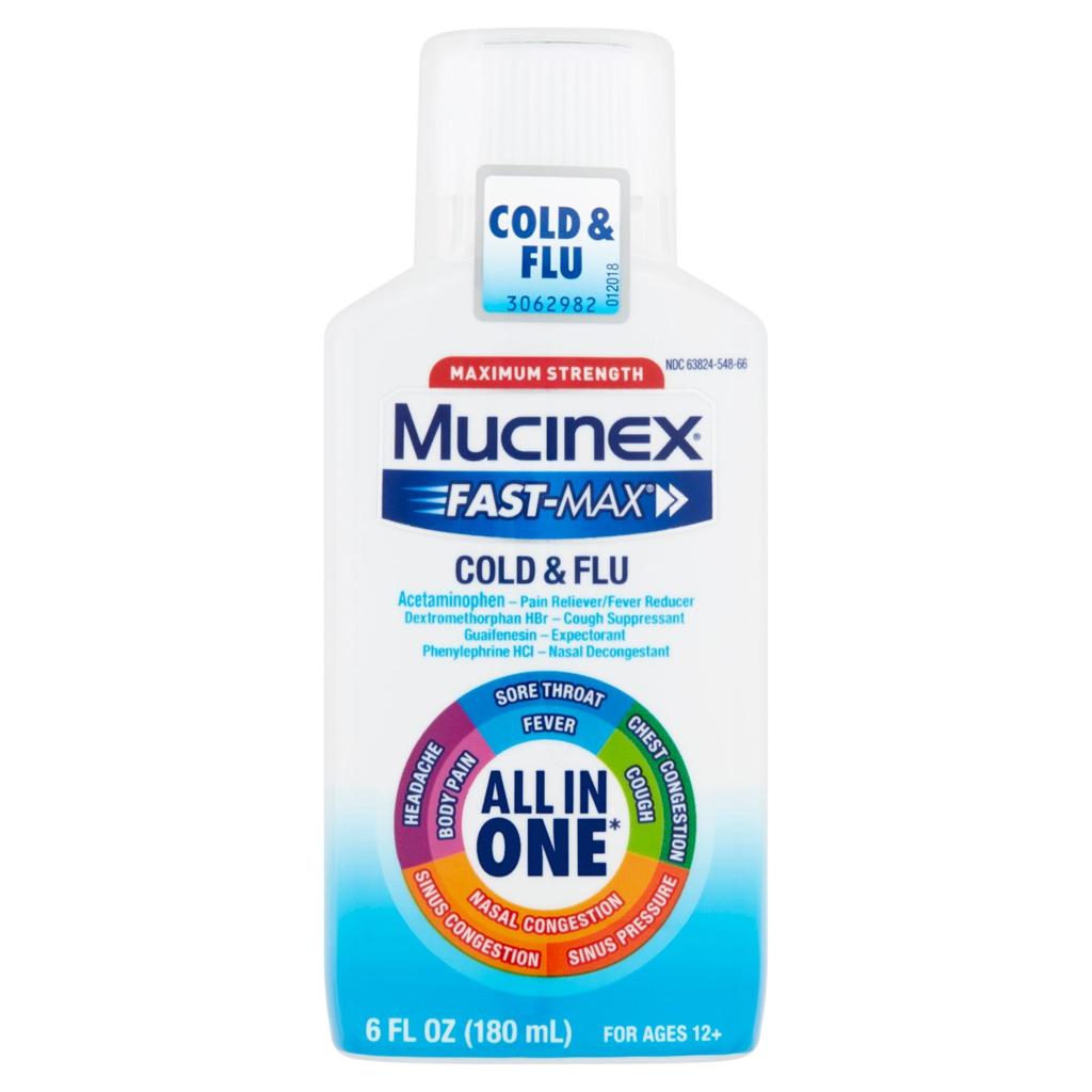 Mucinex Fast-Max® Cold & Flu All-In-One Maximum Strength Liquid – 6 fl oz