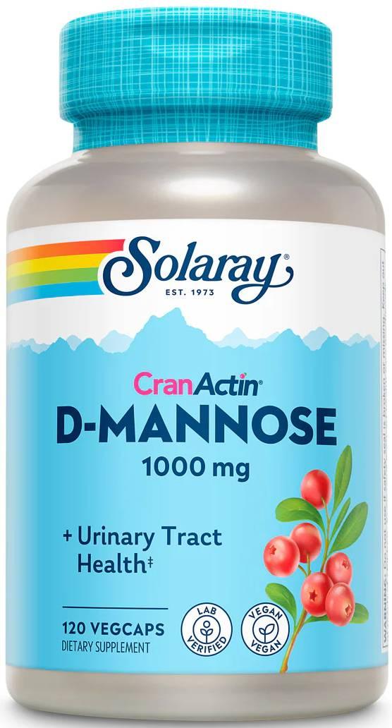 Solaray D-Mannose with CranActin® 60 VegCaps | Urinary Tract & Bladder Health Supplement