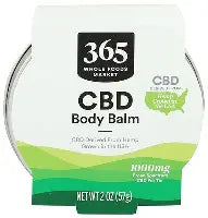 365 by Whole Foods Market CBD Body Balm 1000mg Broad Spectrum Hemp Extract 2 oz