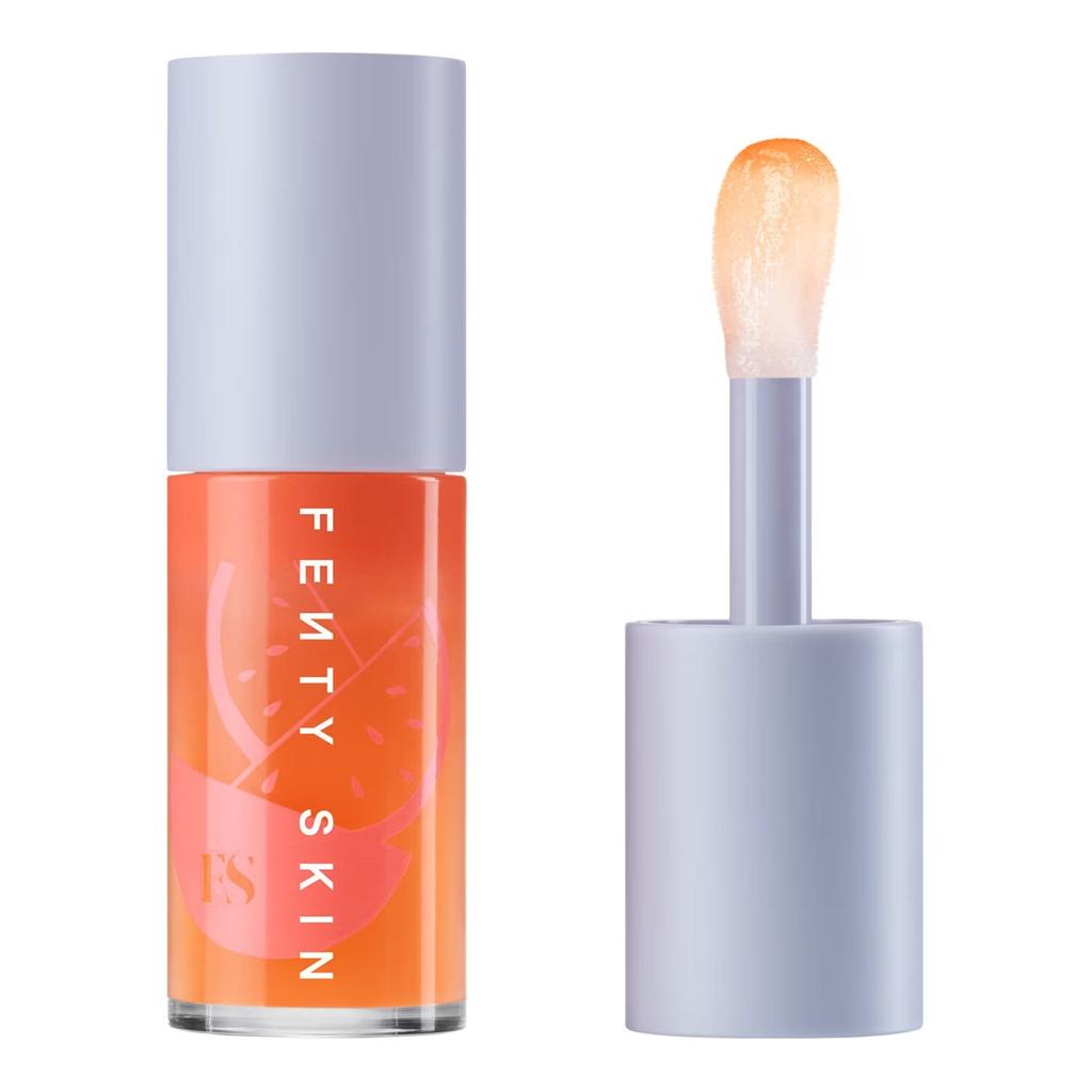 Fenty Skin Fenty Treatz Hydrating + Strengthening Lip Oil – Kalahari Melon | Moisturizing Lip Oil
